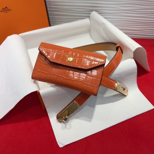 Hermes Kelly Buckle Alligator Embossed Small Waist Bag Adjustable Belt 1 Hermes Kelly Buckle Alligator Embossed Small Waist Bag Adjustable Belt