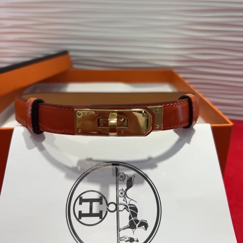 Hermès Kelly Alligator Leather Belt with Gold Buckle 1 Hermès Kelly Alligator Leather Belt with Gold Buckle