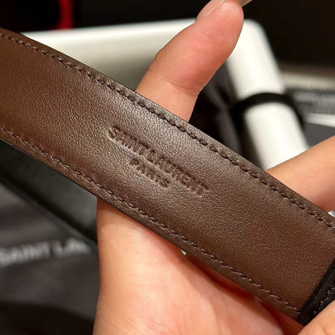 新款女士腰带 宽度2.5cm时尚高端腰带 双面头层小牛皮软腰带