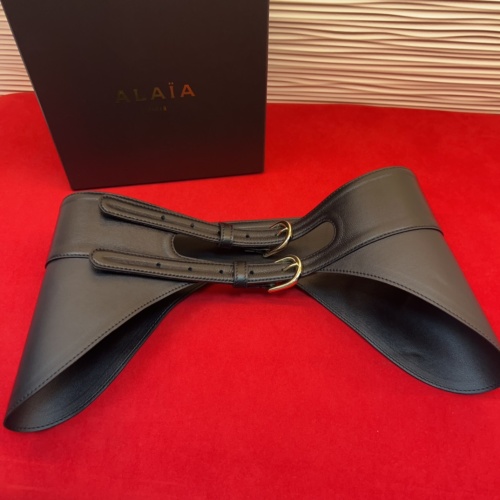 Alaïa Black Leather Corset Belt - Iconic Design, Made in Italy - 18cm 1 Alaïa Black Leather Corset Belt - Iconic Design, Made in Italy - 18cm