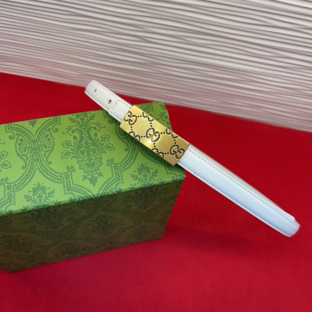 这款腰带采用GSupremepvc制作，匠心点缀品牌标志性的双G元素，彰显品牌的马术传承。背面再添方形搭