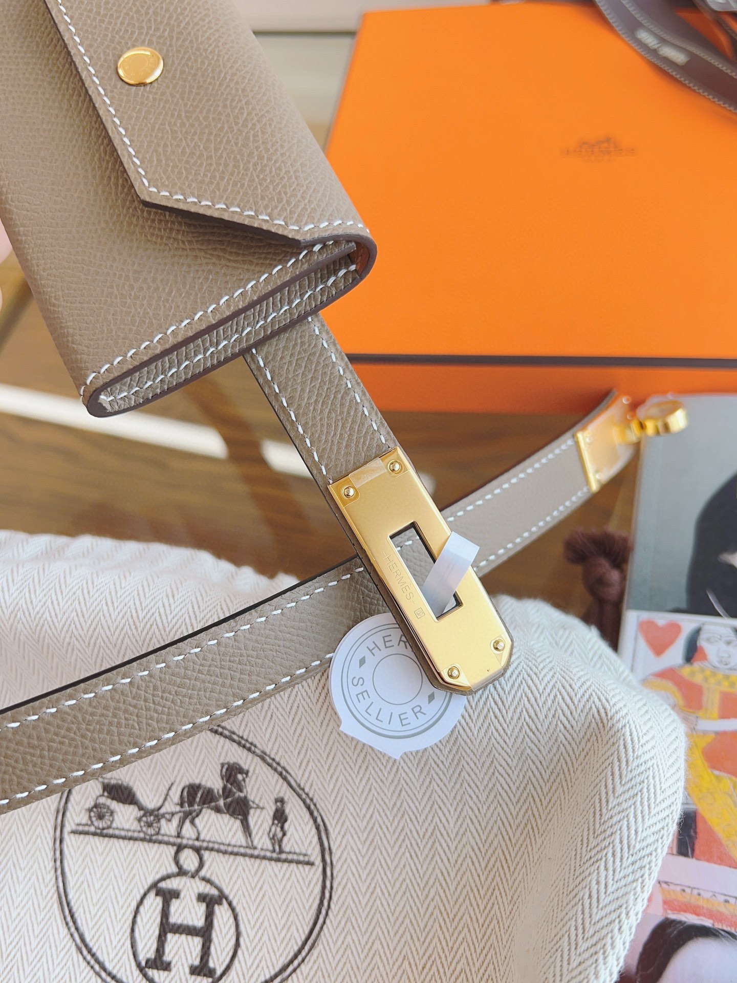 《HERMES凯利》kelly Pocket 18腰带🇫🇷法国原厂ep/A级钢扣 品质毋庸置疑 没有更好