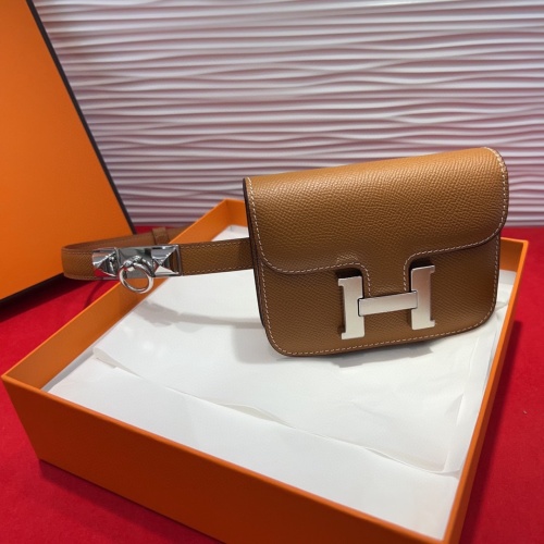 Hermès Inspired Women's Leather Belt Bag Handmade with Waxed Thread