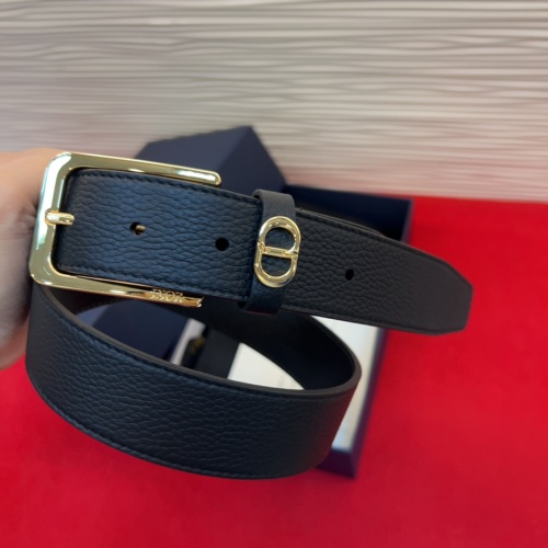 Dior Saddle Loop Belt Black Smooth Calfskin with CD Buckle, 3.4 cm Width 1 Dior Saddle Loop Belt Black Smooth Calfskin with CD Buckle, 3.4 cm Width
