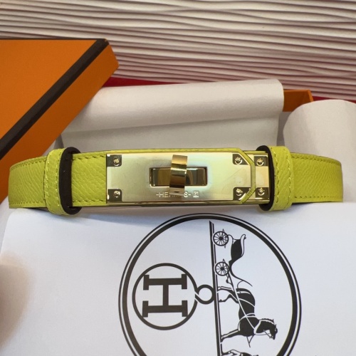 Hermès Kelly Belt in Hunter Leather with Palladium Plated Buckle 8 Hermès Kelly Belt in Hunter Leather with Palladium Plated Buckle