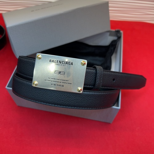 Balenciaga Leather Belt with Silver-Tone Buckle, Width 2.5cm - Stylish and Durable 5 Balenciaga Leather Belt with Silver-Tone Buckle, Width 2.5cm - Stylish and Durable
