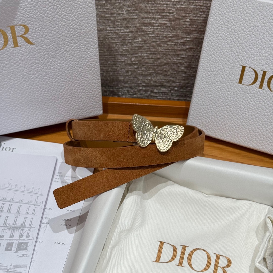 -迪家 新款女士腰带这款腰带采用正面麂皮设计背面采用光滑牛皮革制作，以时尚精致的风格全新演绎，饰以经典的