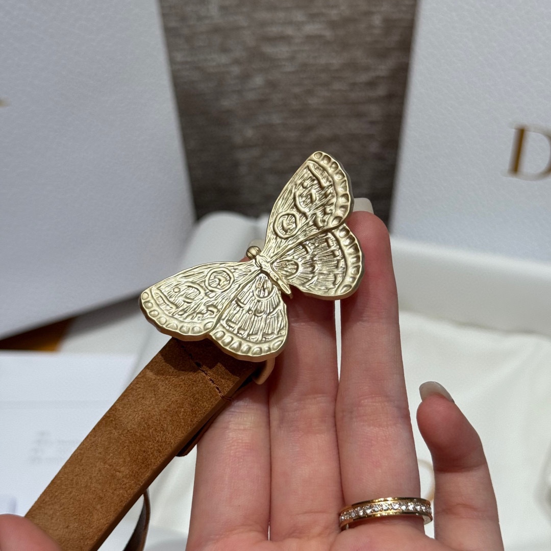 -迪家 新款女士腰带这款腰带采用正面麂皮设计背面采用光滑牛皮革制作，以时尚精致的风格全新演绎，饰以经典的