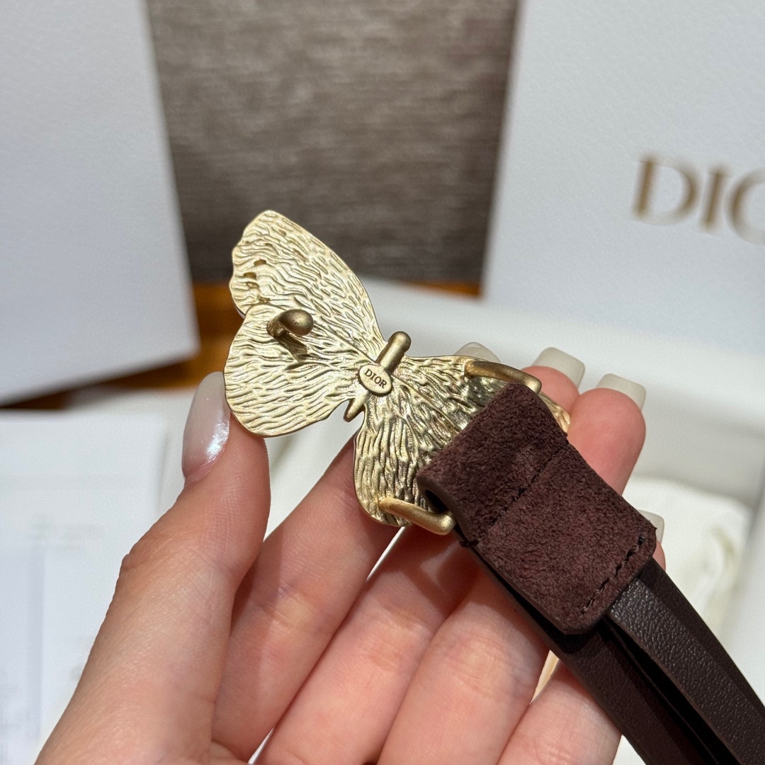 -迪家 新款女士腰带这款腰带采用正面麂皮设计背面采用光滑牛皮革制作，以时尚精致的风格全新演绎，饰以经典的