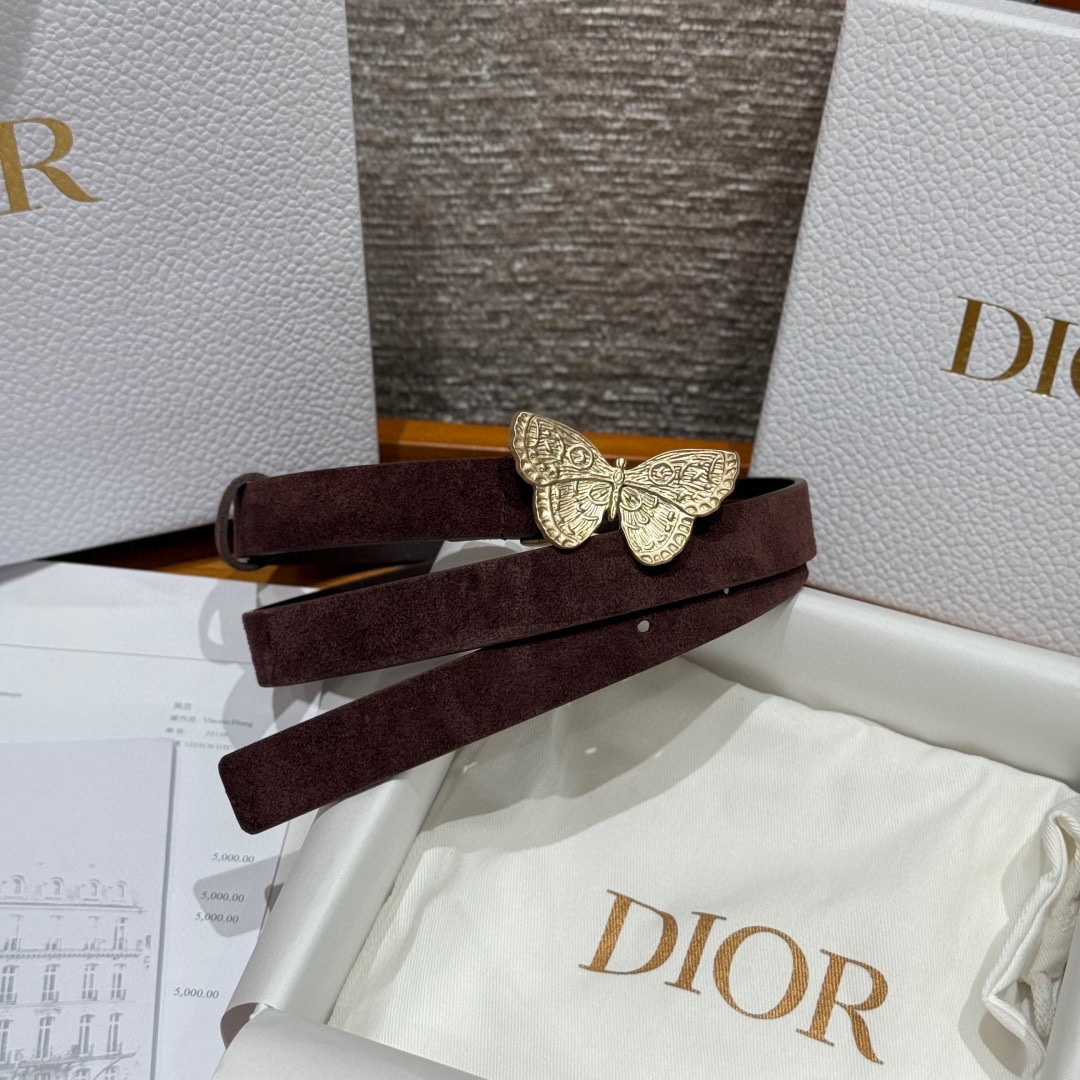 -迪家 新款女士腰带这款腰带采用正面麂皮设计背面采用光滑牛皮革制作，以时尚精致的风格全新演绎，饰以经典的