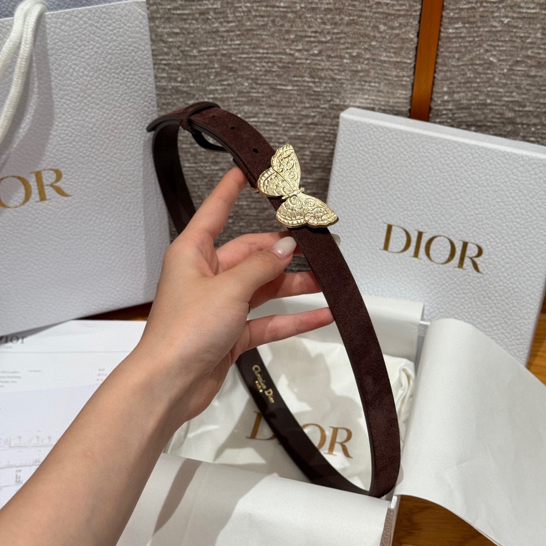 -迪家 新款女士腰带这款腰带采用正面麂皮设计背面采用光滑牛皮革制作，以时尚精致的风格全新演绎，饰以经典的
