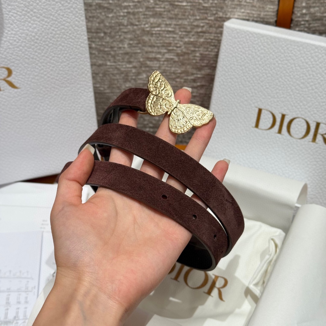 -迪家 新款女士腰带这款腰带采用正面麂皮设计背面采用光滑牛皮革制作，以时尚精致的风格全新演绎，饰以经典的