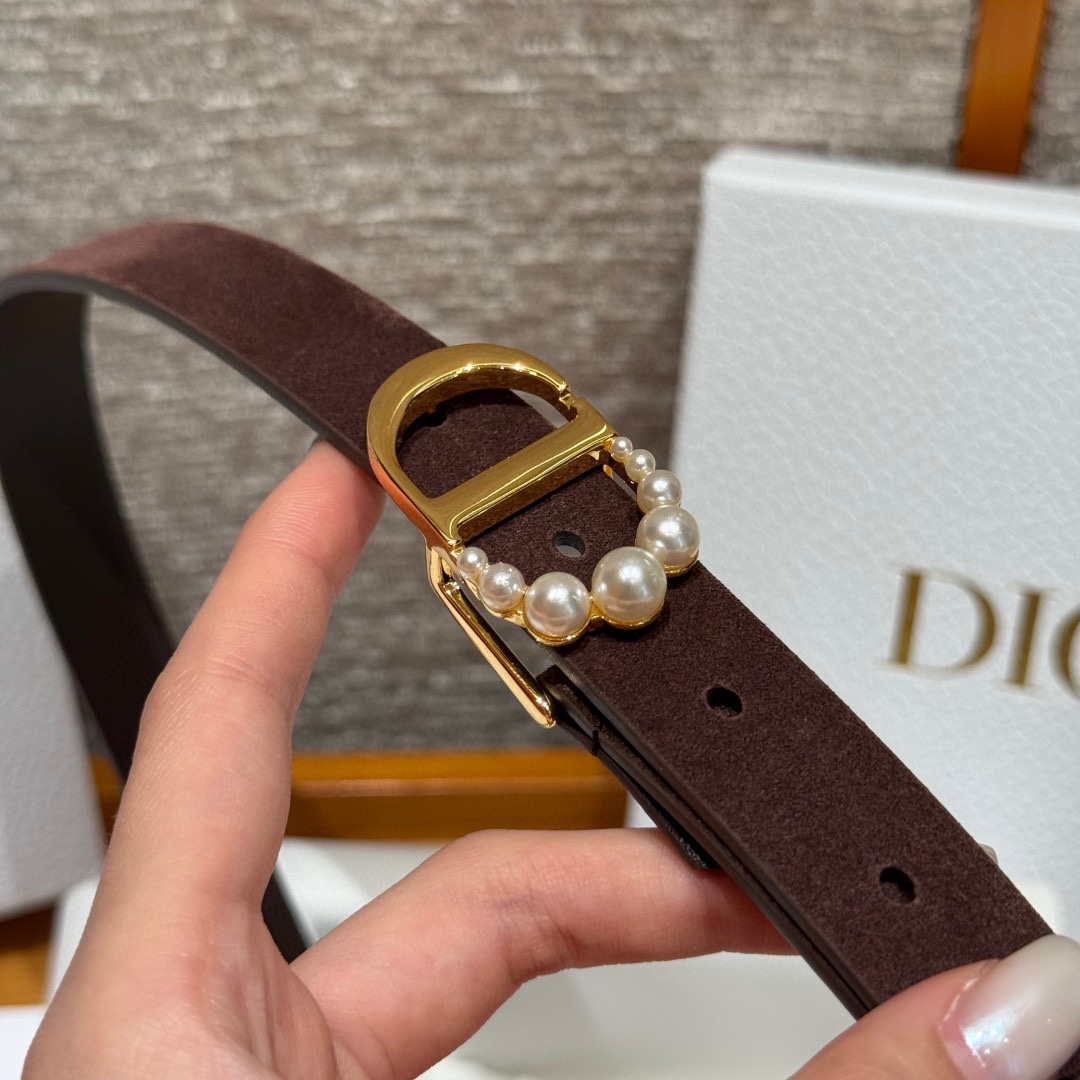 -迪家 新款女士腰带这款腰带采用正面麂皮设计背面采用光滑牛皮革制作，以时尚精致的风格全新演绎，饰以经典的