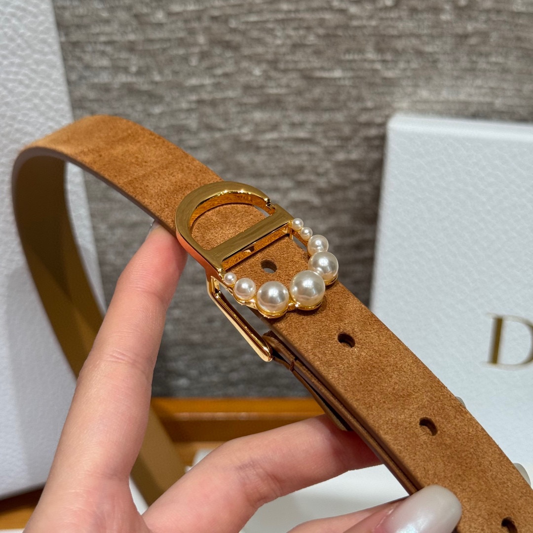 -迪家 新款女士腰带这款腰带采用正面麂皮设计背面采用光滑牛皮革制作，以时尚精致的风格全新演绎，饰以经典的