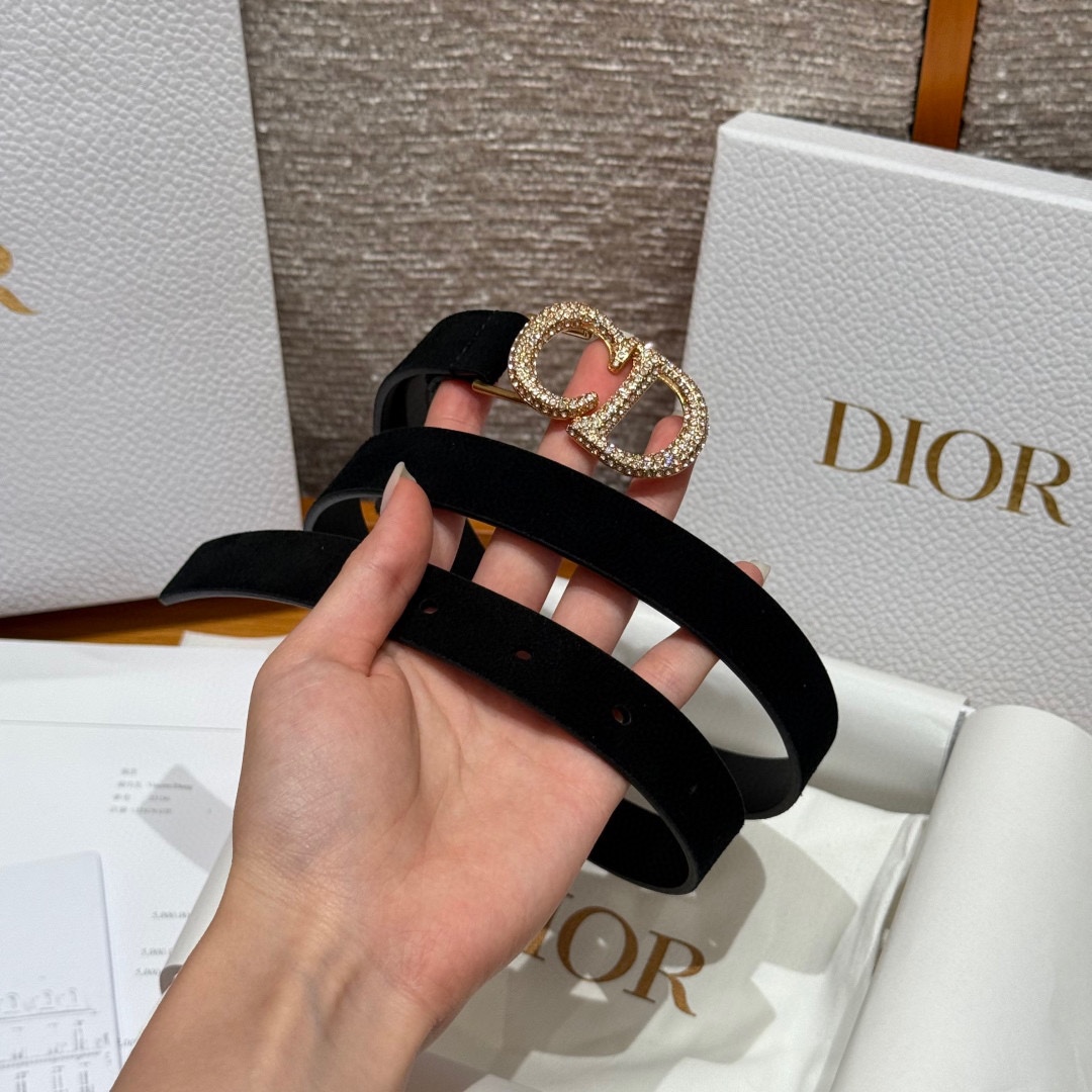 -迪家 新款女士腰带这款腰带采用正面麂皮设计背面采用光滑牛皮革制作，以时尚精致的风格全新演绎，饰以经典的