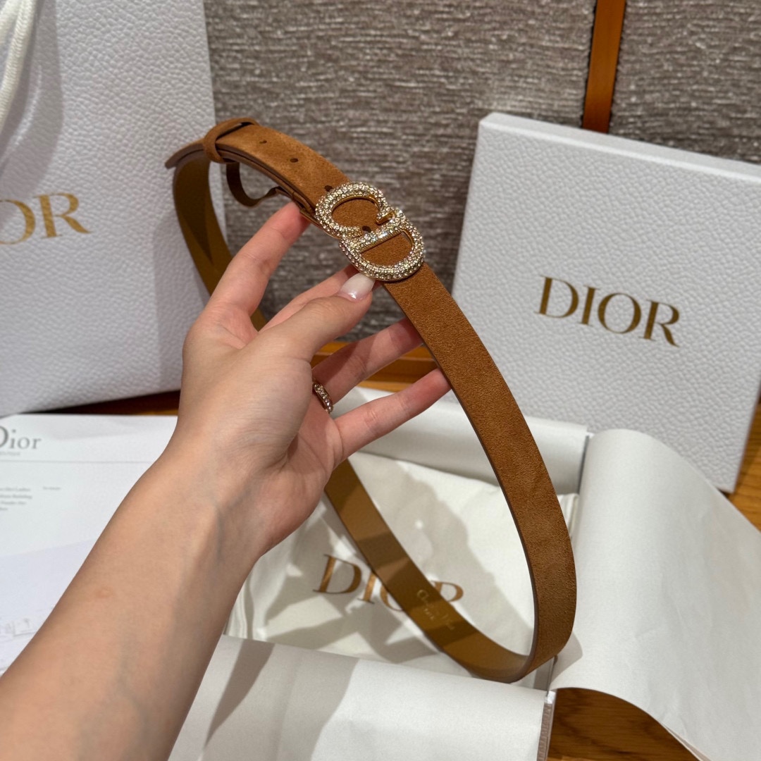 -迪家 新款女士腰带这款腰带采用正面麂皮设计背面采用光滑牛皮革制作，以时尚精致的风格全新演绎，饰以经典的