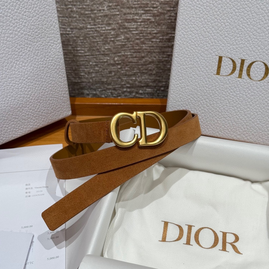 -迪家 新款女士腰带这款腰带采用正面麂皮设计背面采用光滑牛皮革制作，以时尚精致的风格全新演绎，饰以经典的