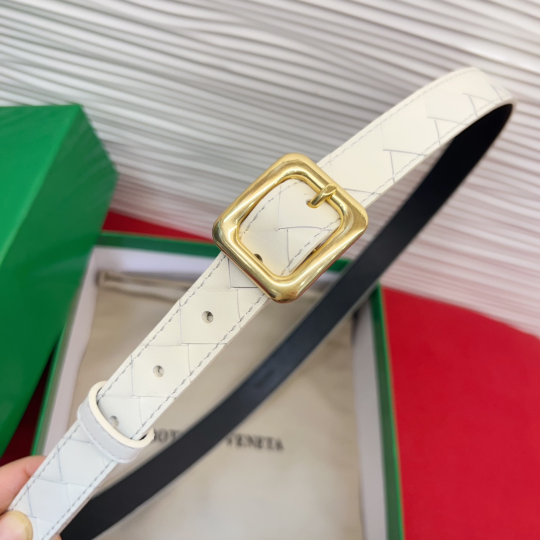 P 进口皮 针扣独特风格设计 柔软胎小牛皮皮料 众多明星推荐 复古洋气 头层编织宽度2.0Cm