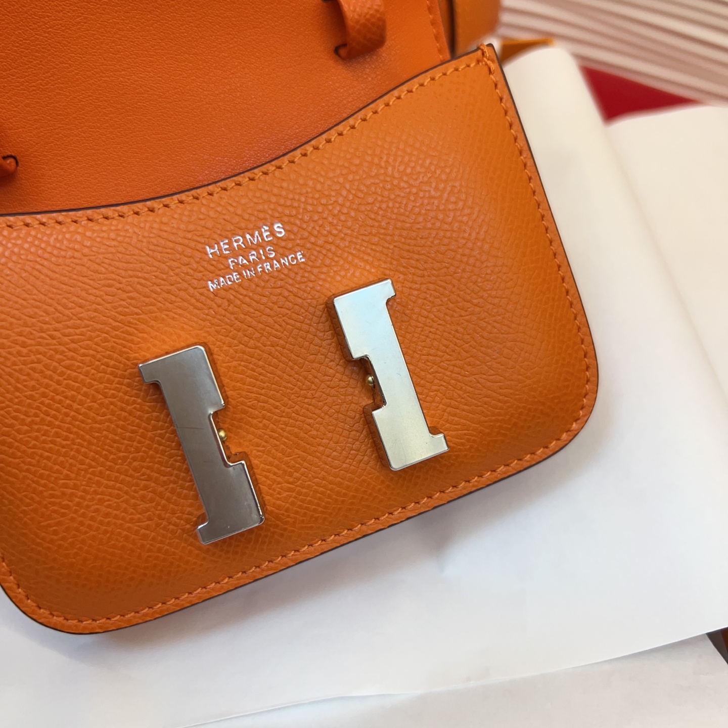 P 底面进口牛皮Kelly扣女士腰带 爱马仕专用纯手缝蜡线 ，法国（FilAuChinois）原厂蜡线 