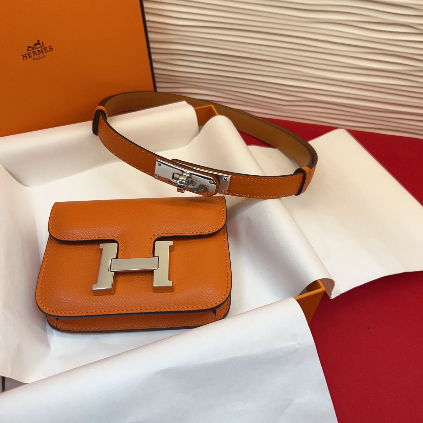 P 底面进口牛皮Kelly扣女士腰带 爱马仕专用纯手缝蜡线 ，法国（FilAuChinois）原厂蜡线 