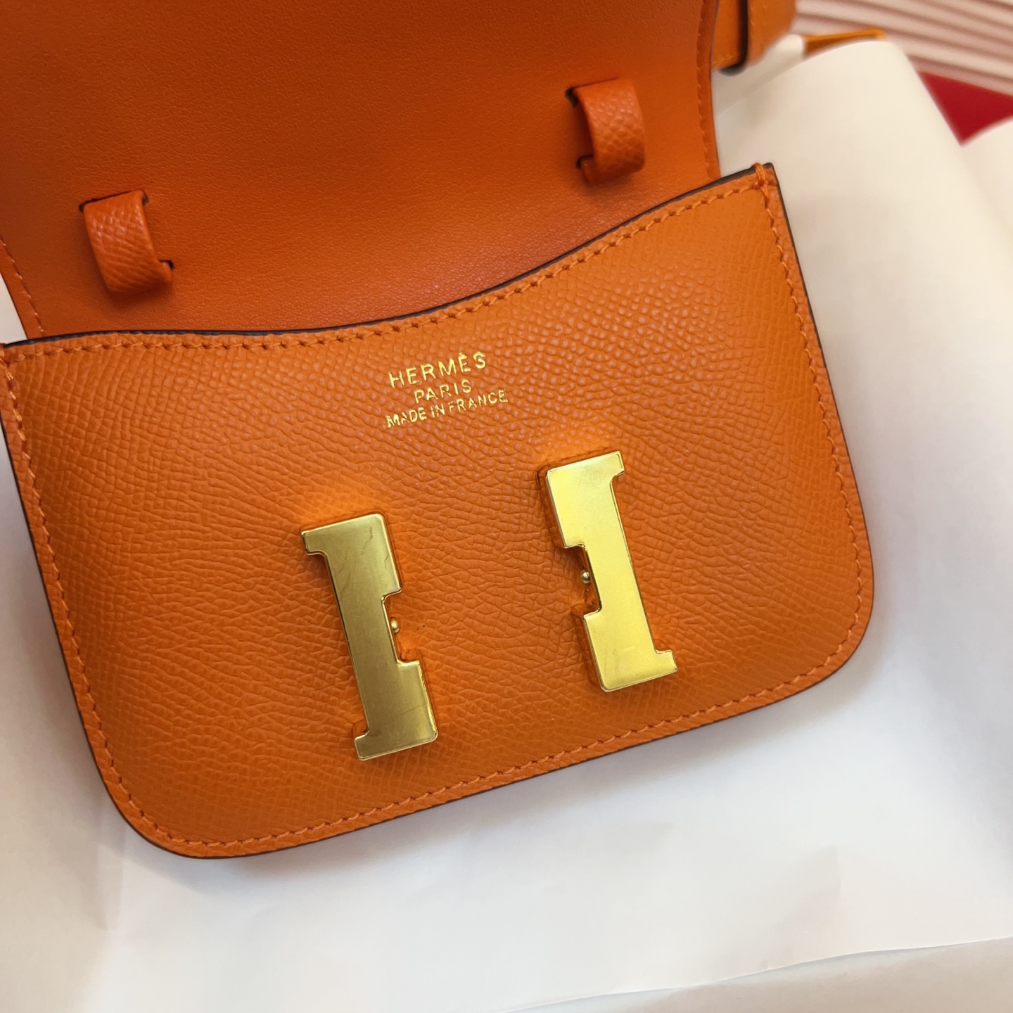 P 底面进口牛皮Kelly扣女士腰带 爱马仕专用纯手缝蜡线 ，法国（FilAuChinois）原厂蜡线 