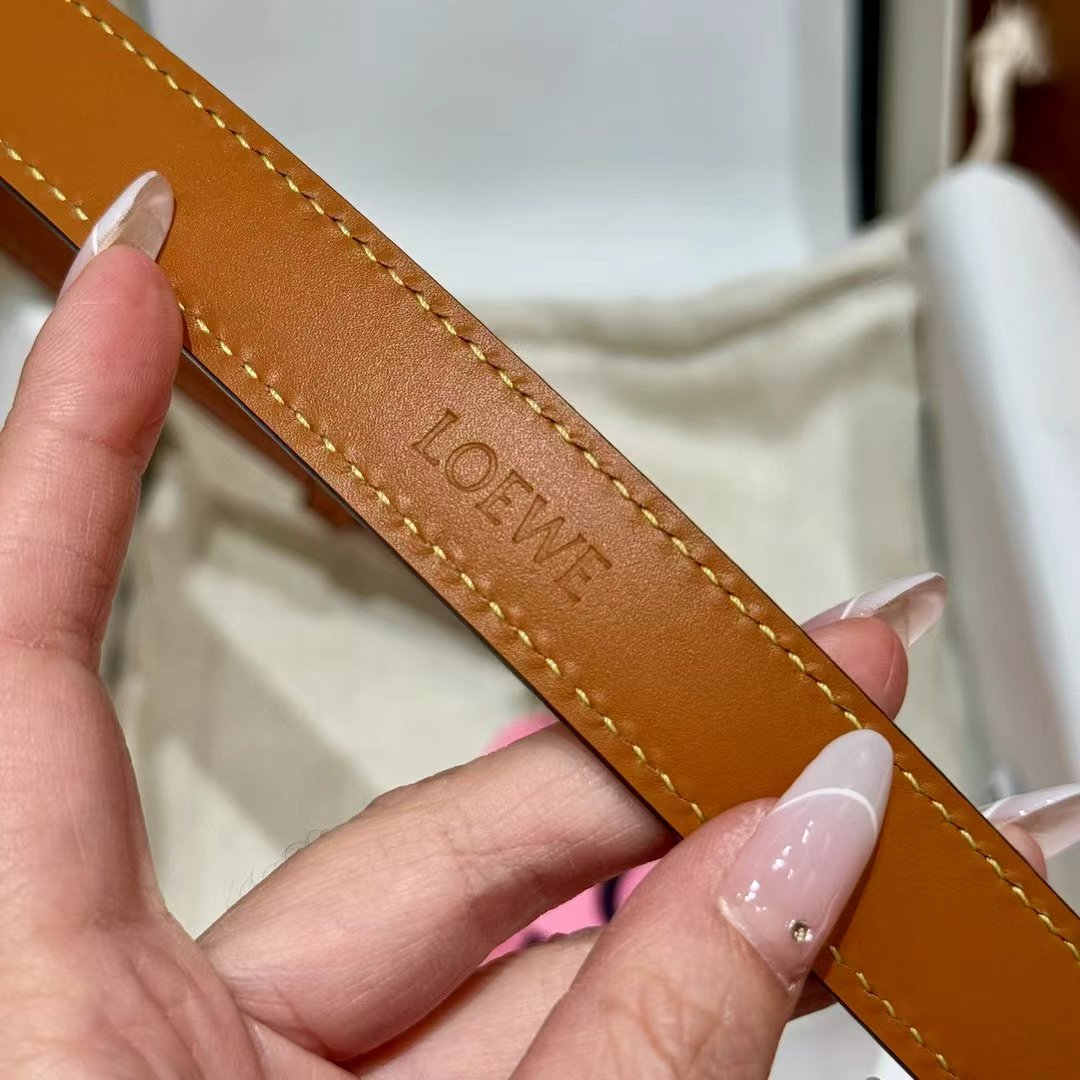 EWE女士腰带鹅卵石纹皮革腰带，Anagram搭扣*Anchor腰带 2.0cm宽度 五孔调节.宽度2.