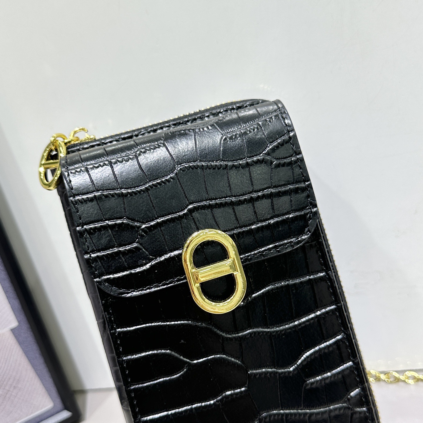 新款Hermes全皮手机包，钱包可手拎单肩斜挎，多功能肩带可拆卸，可以调节长短尺寸：11*5*19cm1