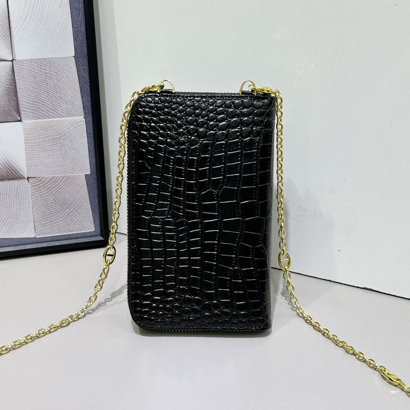 新款Hermes全皮手机包，钱包可手拎单肩斜挎，多功能肩带可拆卸，可以调节长短尺寸：11*5*19cm1