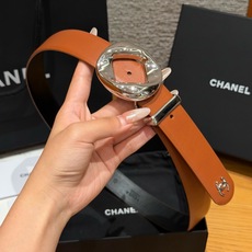 香家✨LEATHER BELT 30mm 皮质腰带小牛皮与金属,多配色可选,镂空圆环金属针扣搭配双C皮袢 香家✨LEATHER BELT 30mm 皮质腰带小牛皮与金属,多配色可选,镂空圆环金属针扣搭配双C皮袢