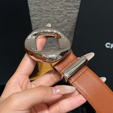 香家✨LEATHER BELT 30mm 皮质腰带小牛皮与金属,多配色可选,镂空圆环金属针扣搭配双C皮袢 香家✨LEATHER BELT 30mm 皮质腰带小牛皮与金属,多配色可选,镂空圆环金属针扣搭配双C皮袢
