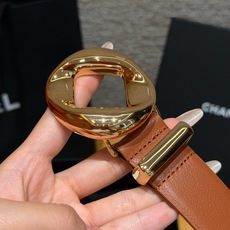 香家✨LEATHER BELT 30mm 皮质腰带小牛皮与金属,多配色可选,镂空圆环金属针扣搭配双C皮袢 香家✨LEATHER BELT 30mm 皮质腰带小牛皮与金属,多配色可选,镂空圆环金属针扣搭配双C皮袢