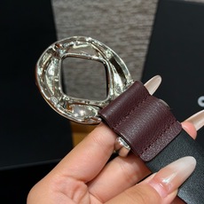 香家✨LEATHER BELT 30mm 皮质腰带小牛皮与金属,多配色可选,镂空圆环金属针扣搭配双C皮袢 香家✨LEATHER BELT 30mm 皮质腰带小牛皮与金属,多配色可选,镂空圆环金属针扣搭配双C皮袢