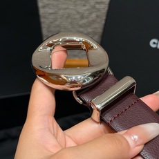 香家✨LEATHER BELT 30mm 皮质腰带小牛皮与金属,多配色可选,镂空圆环金属针扣搭配双C皮袢 香家✨LEATHER BELT 30mm 皮质腰带小牛皮与金属,多配色可选,镂空圆环金属针扣搭配双C皮袢