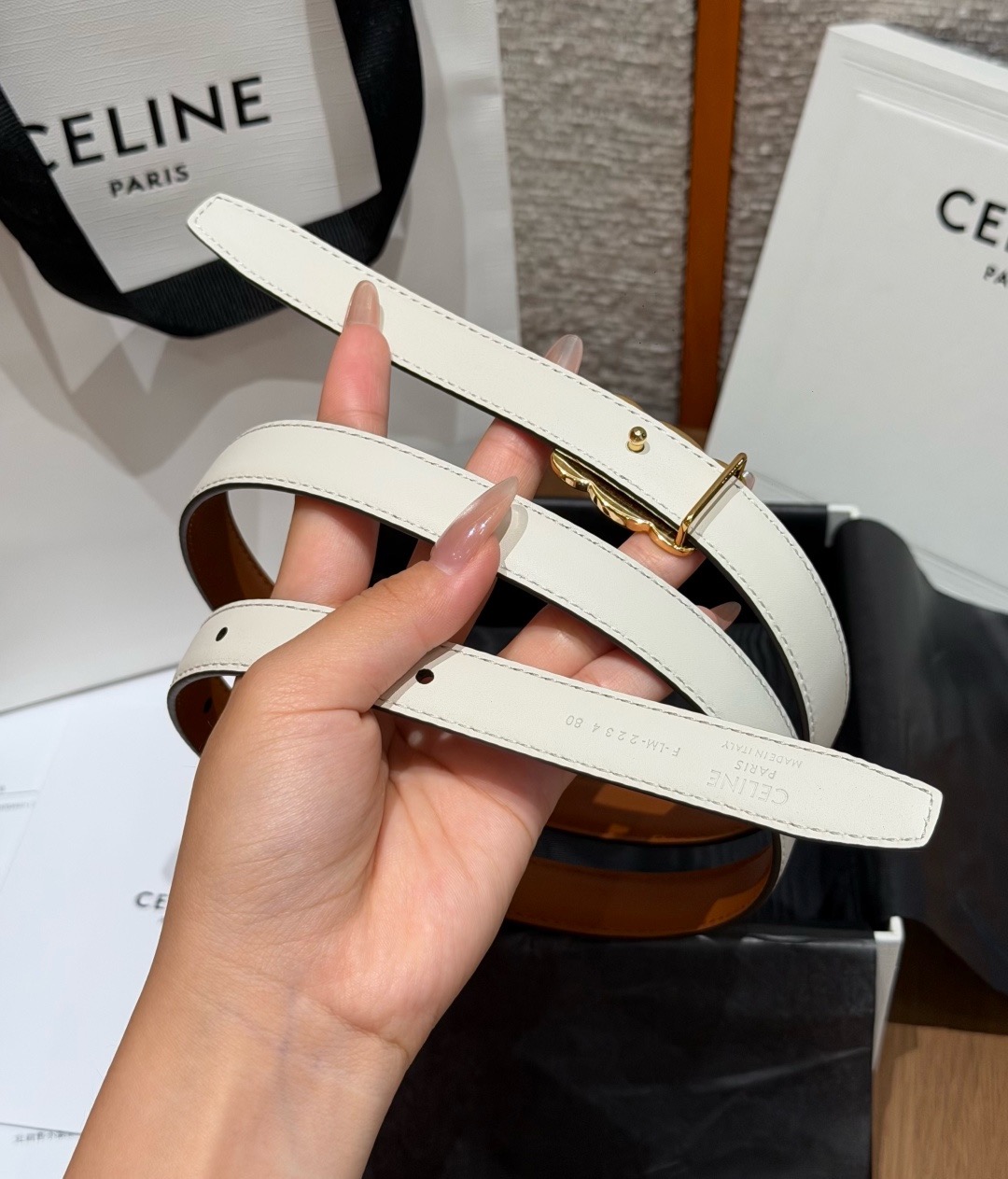 凯旋门✨TRIOMPHE 18MM REVERSIBLE BELT TRIOMPHE搭扣18毫米双面皮带(双面可用) 双