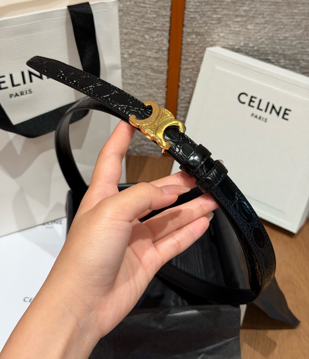 凯旋门✨TRIOMPHE 18MM REVERSIBLE BELT TRIOMPHE搭扣18毫米双面皮带(双面可用) 双 凯旋门✨TRIOMPHE 18MM REVERSIBLE BELT TRIOMPHE搭扣18毫米双面皮带(双面可用) 双