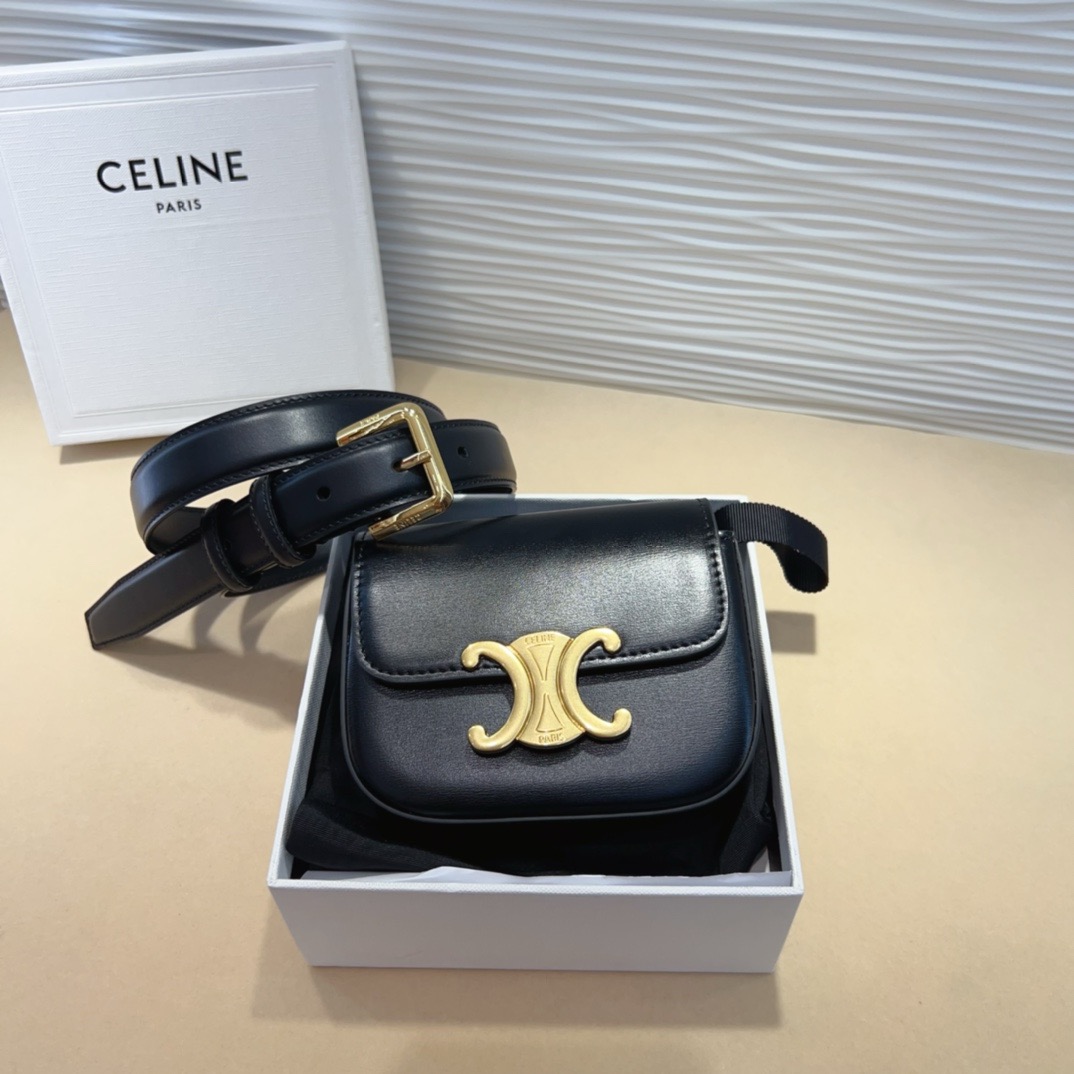 celine迷你腰带包 赛琳凯旋门 mini腰包 正品复刻，原单品质，细节完美😍 日常出行怎么搭都好看 氛围感满满的一款