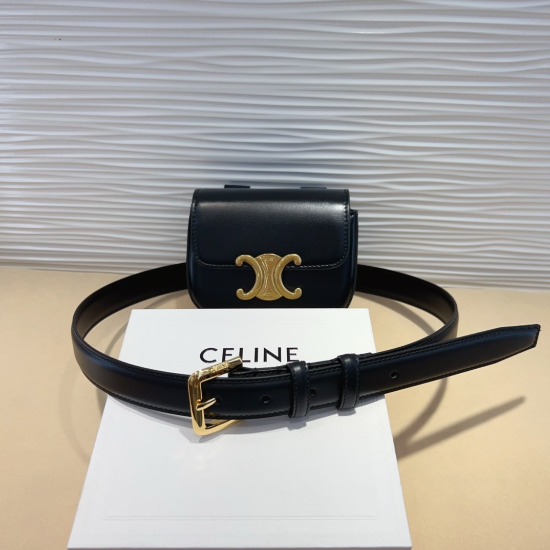 celine迷你腰带包 赛琳凯旋门 mini腰包 正品复刻，原单品质，细节完美😍 日常出行怎么搭都好看 氛围感满满的一款