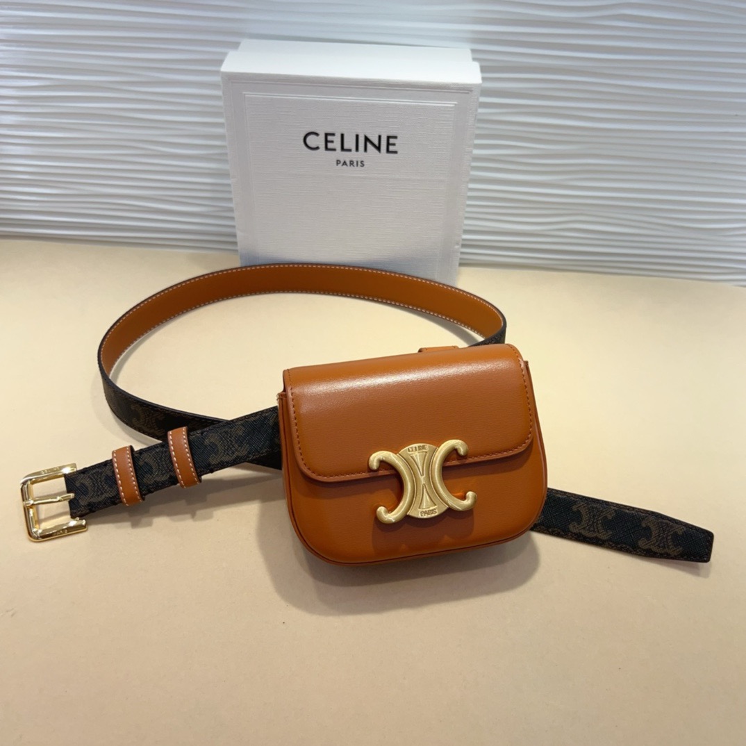 celine迷你腰带包 赛琳凯旋门 mini腰包 正品复刻，原单品质，细节完美😍 日常出行怎么搭都好看 氛围感满满的一款