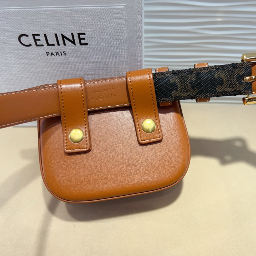 celine迷你腰带包 赛琳凯旋门 mini腰包 正品复刻，原单品质，细节完美😍 日常出行怎么搭都好看 氛围感满满的一款