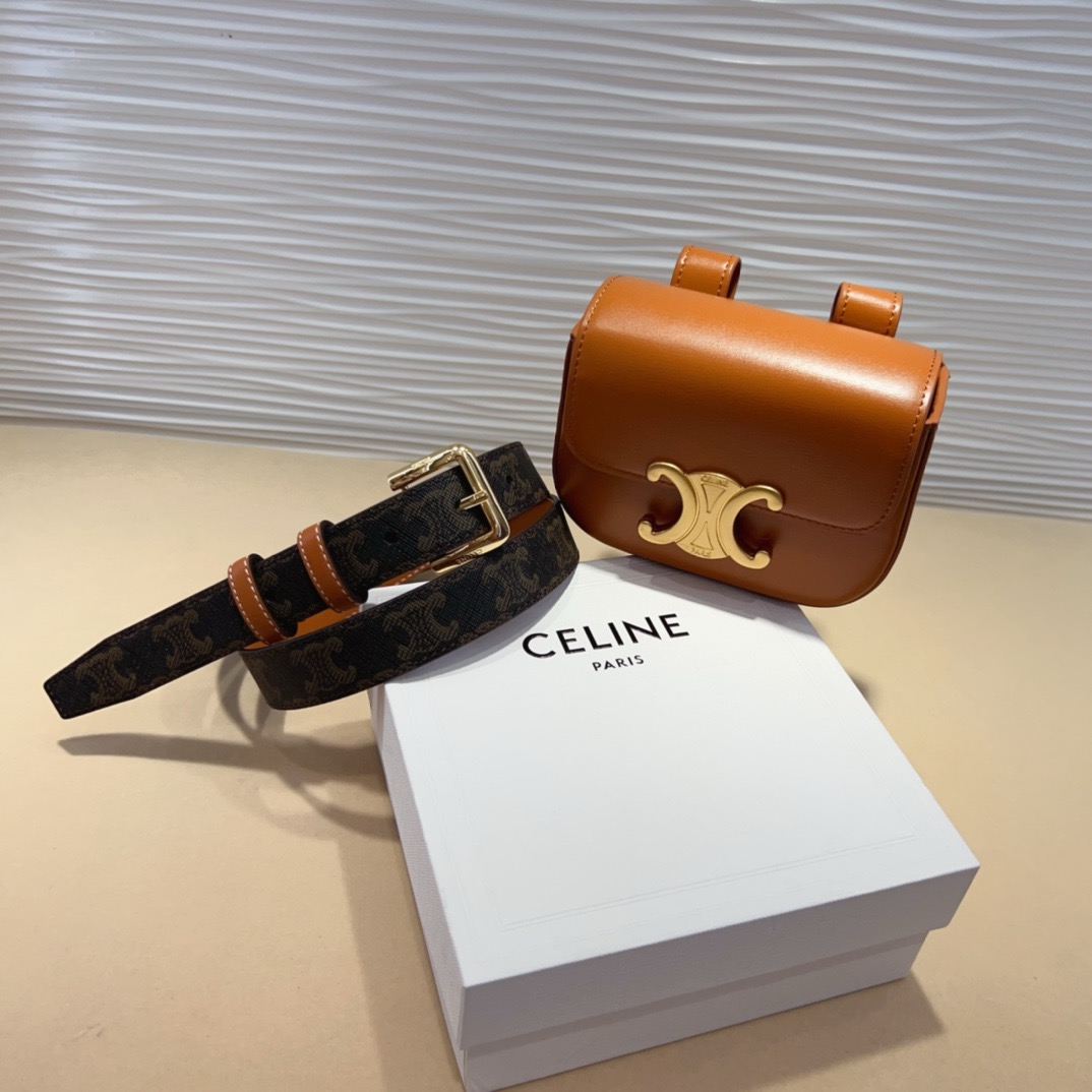 celine迷你腰带包 赛琳凯旋门 mini腰包 正品复刻，原单品质，细节完美😍 日常出行怎么搭都好看 氛围感满满的一款