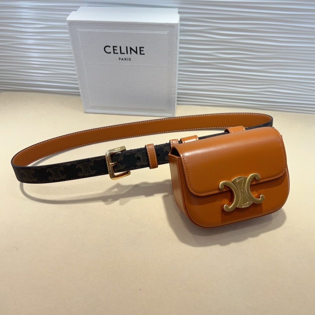 celine迷你腰带包 赛琳凯旋门 mini腰包 正品复刻，原单品质，细节完美😍 日常出行怎么搭都好看 氛围感满满的一款