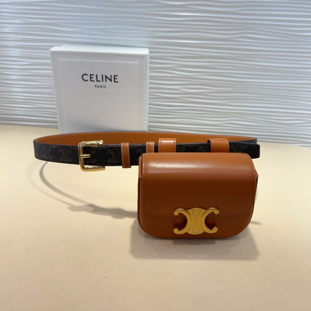 celine迷你腰带包 赛琳凯旋门 mini腰包 正品复刻，原单品质，细节完美😍 日常出行怎么搭都好看 氛围感满满的一款