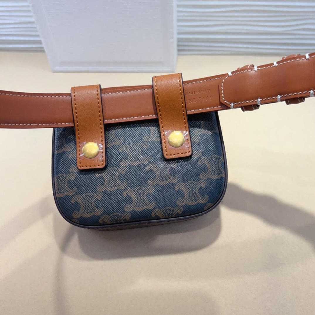 celine迷你腰带包 赛琳凯旋门 mini腰包 正品复刻，原单品质，细节完美😍 日常出行怎么搭都好看 氛围感满满的一款