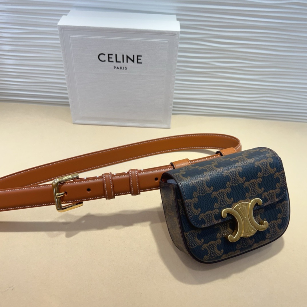 celine迷你腰带包 赛琳凯旋门 mini腰包 正品复刻，原单品质，细节完美😍 日常出行怎么搭都好看 氛围感满满的一款