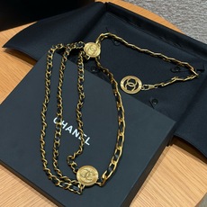 ✨ Vintage Multi Strand Leather Chain Belt with CC Coin Medal ✨ Vintage Multi Strand Leather Chain Belt with CC Coin Medal