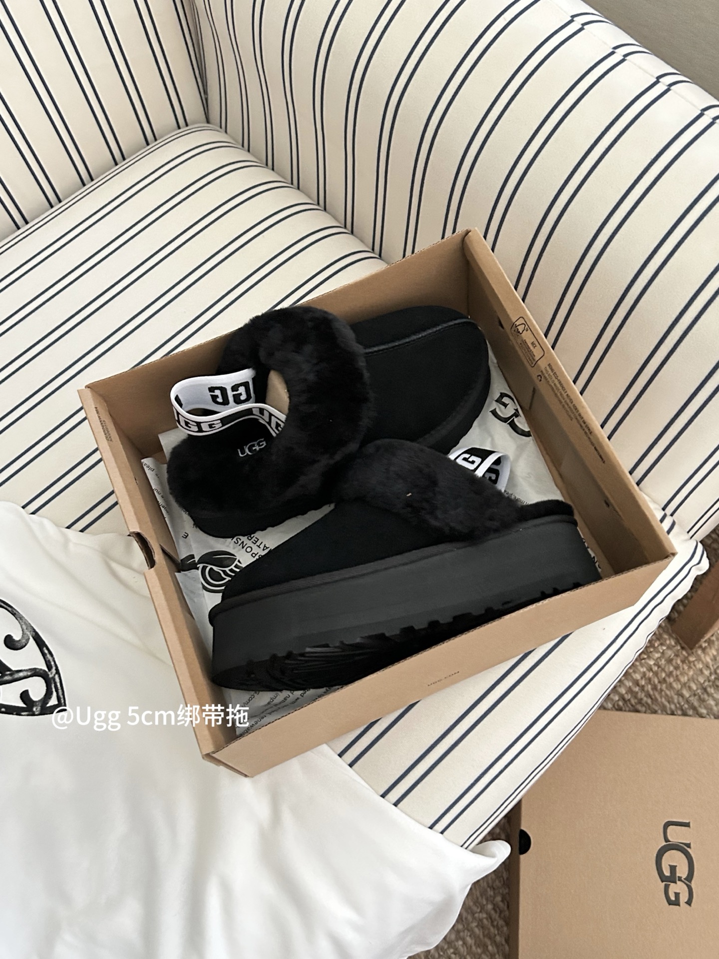 NO:615581,5cm star thick-soled black, half-flop furry shoes198609095cm星拖厚底黑色,半拖毛毛鞋,Women's Shoes