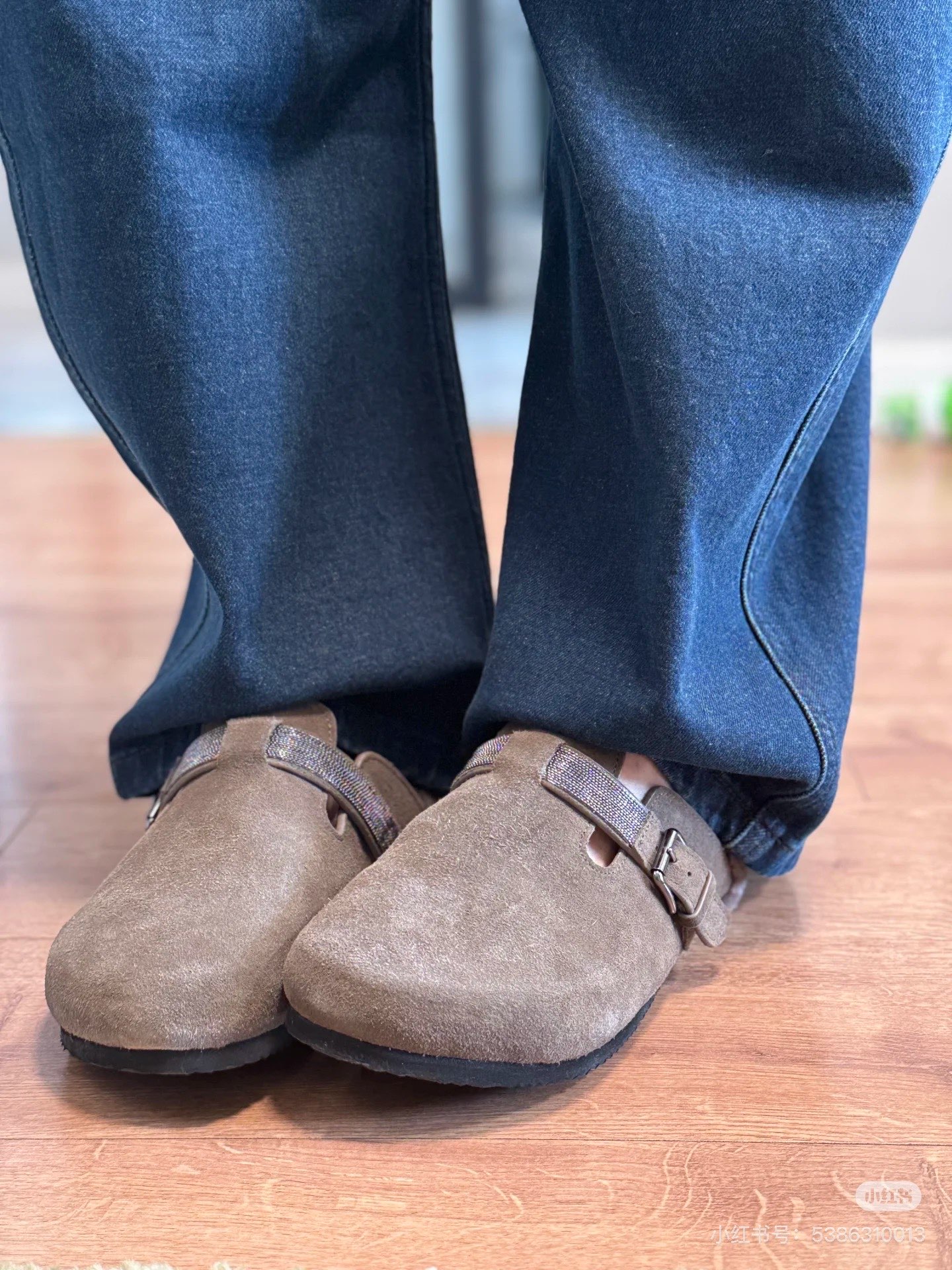 NO:256995,Upload the foot picture, half drag19860909上脚图,半拖,Women's Shoes