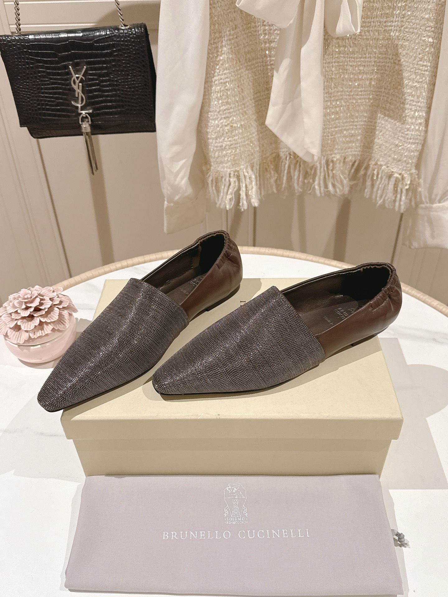Женские лоферы Brunello Cucinelli с декором