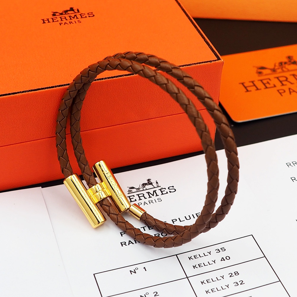 Hermes Joalheria Pulseira Castanho Homens