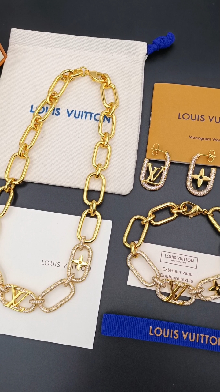 Louis Vuitton Biżuteria Bransoletka Kolczyk Naszyjniki & wisiorki Biały